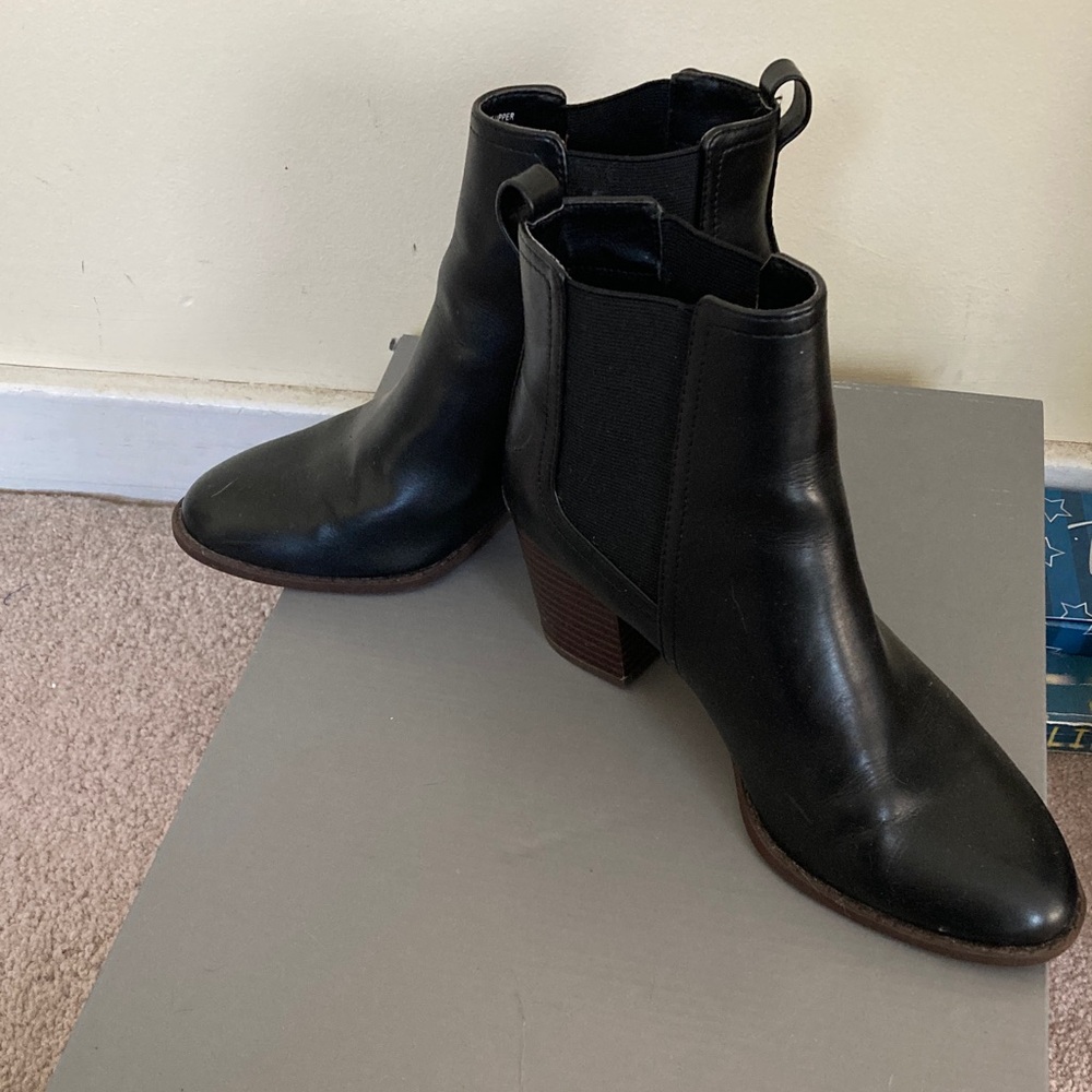 LOFT Classic Black Ankle Booties